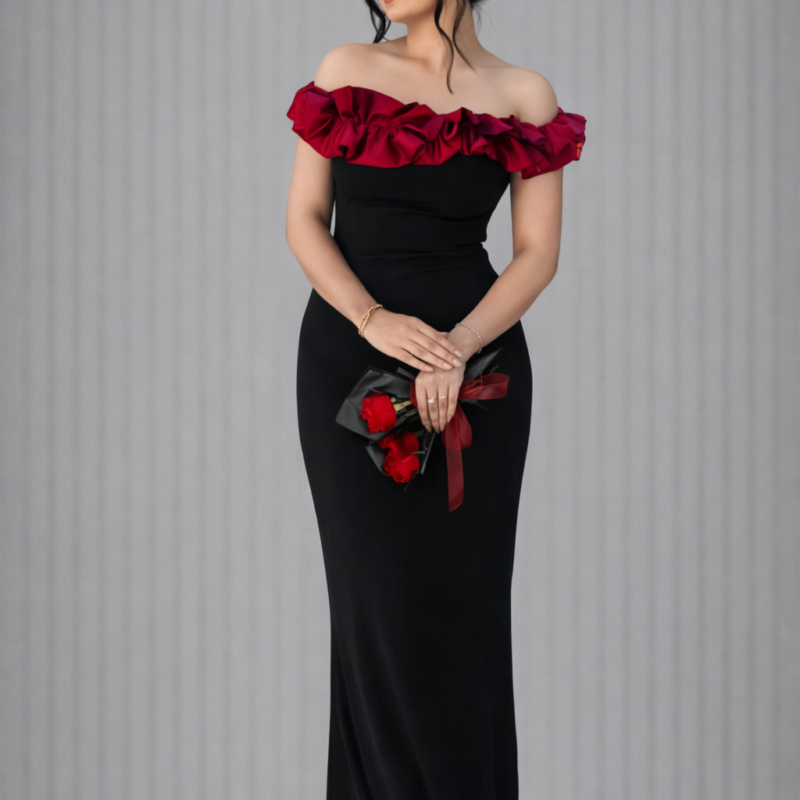 Nova Line Lycra Maxi Dress