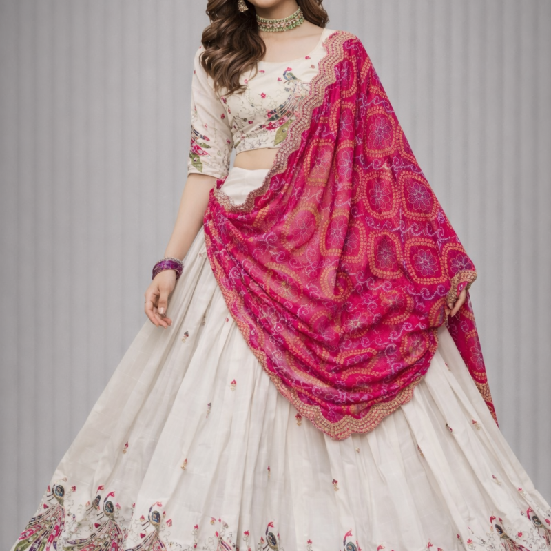 Aelira Vichitra Silk Lehenga Set