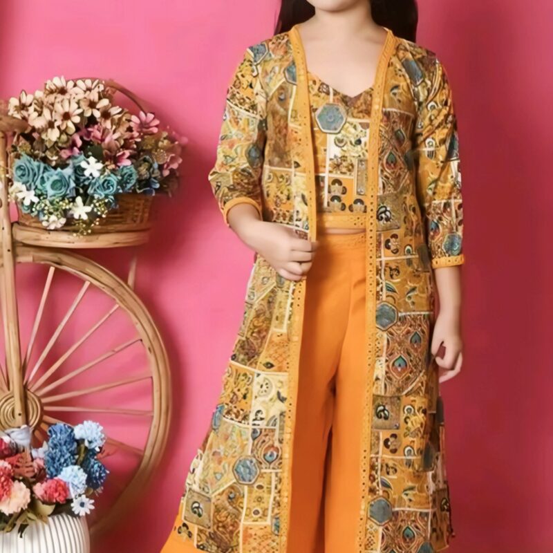 Young Grace – Solid Cotton Co-Ord Set for Girls