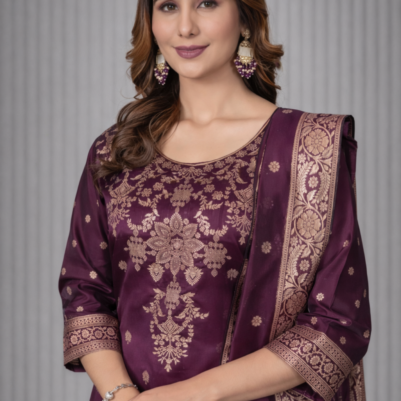 Kashvi Élan Art Silk Kurta Set